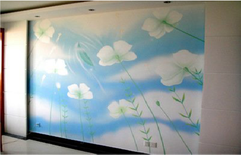 于都画墙绘怎么画好白云的蓬松感？