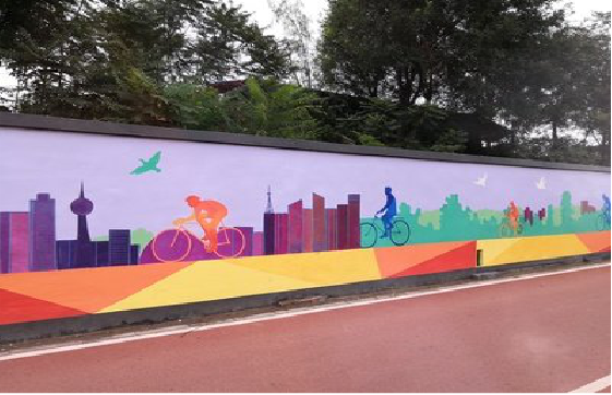 于都墙体彩绘-围墙