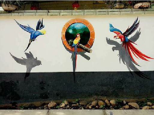 于都视觉错位-3D墙绘设计