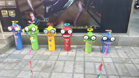 于都商业区彩绘