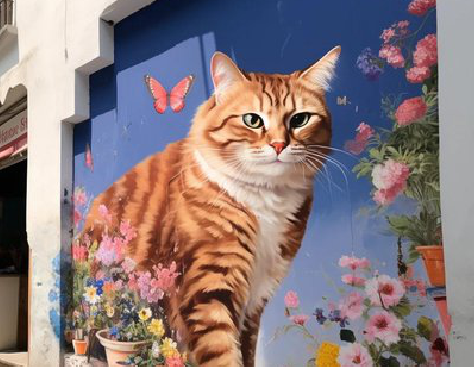 于都自己绘制有个性的手绘墙