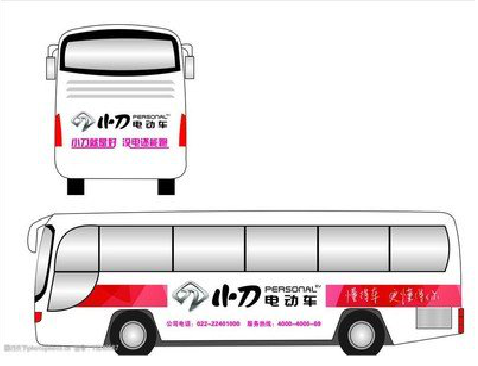 于都公交车身贴如何完美贴合？