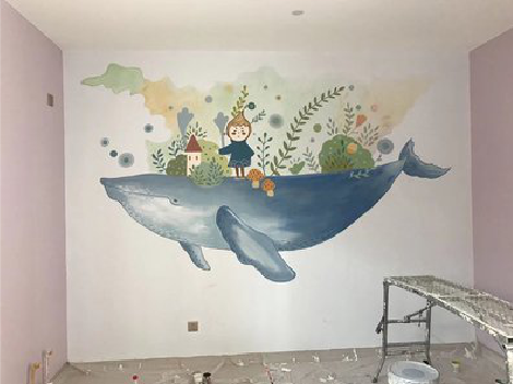 于都手绘墙的特点及优势。