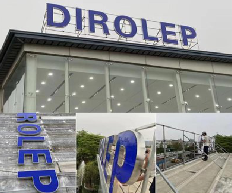 于都楼顶发光字安装的注意事项。